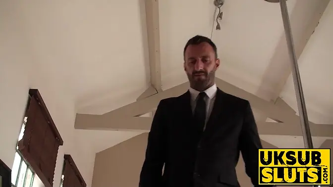 UKSubSluts com - Hardcore British babe rides rough cock for cum in mouth by dominant