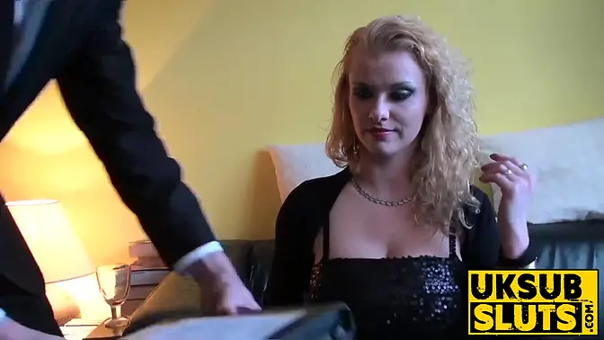 UKSubSluts com - Anita's big dick sucking and fucking with a gorgeous babe and dominant male