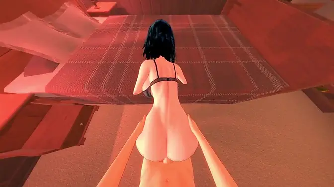 Teen Fubuki gets fucked deep in POV doggystyle