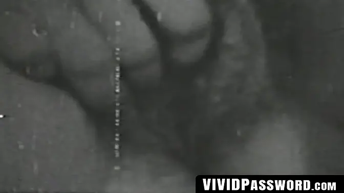 Vintage MILF gives deepthroat blowjob to big black cock