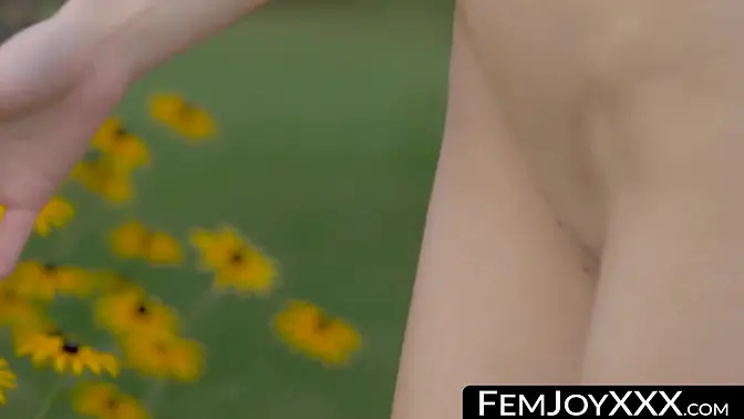 Sensual redhead teen teases in slow motion