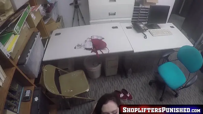 Teen beauty Lily Jordan busted and fucked by a big-dicked cop