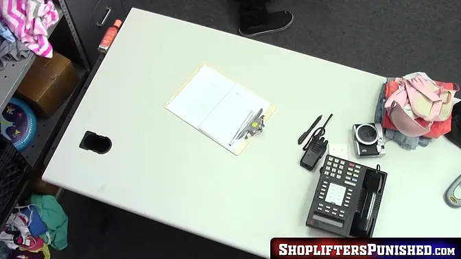 Blonde blackmailed by horny cop and pounded for shoplifting
