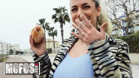 Hotdog Hooker's Kinky Frenzy On Abandoned Vendor Turns Weird Encounters Porn Orgy