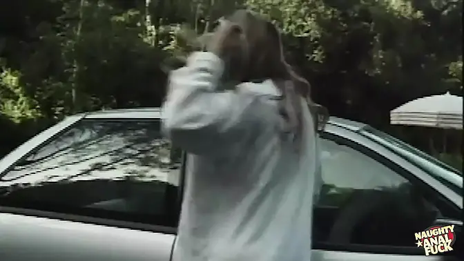 Wild blonde whore takes the largest cock deep in her asshole