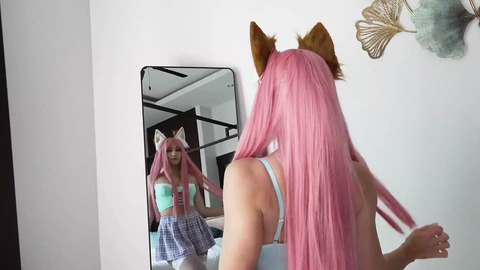 Stuff my Asian slit with your stiff rod instead of this dildo, sexy cartoon tramp
