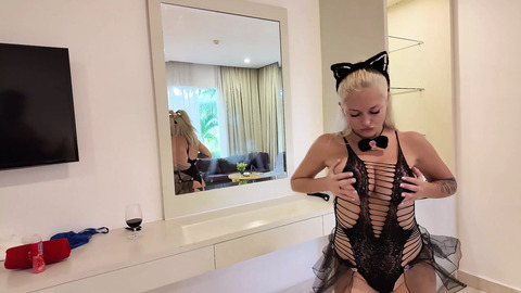 Fresh-faced cutie rocks a thong gets nailed everywhere; semen dripping down derrière