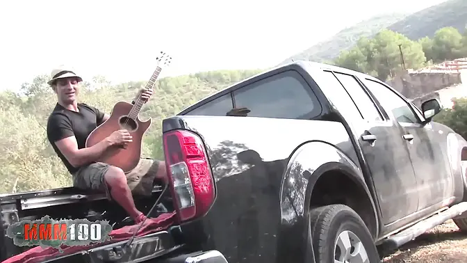 Big tit babe Ava Marteens gets nailed in the back of a pickup truck