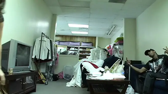 White woman and black man enjoy a thick black cock in a steamy threesome