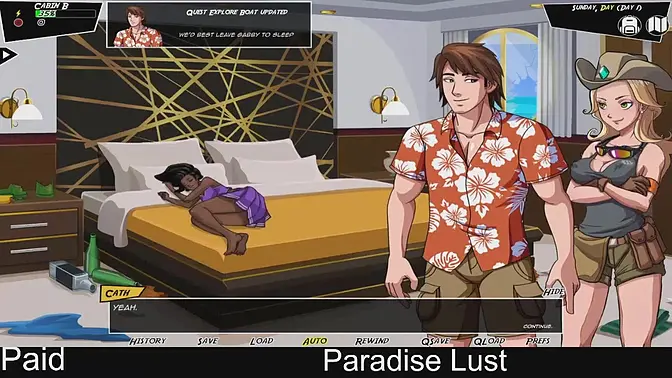 Paradise Lust ep01: Steamy Visual Novel session