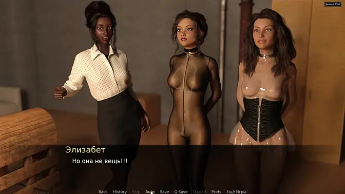 Red Sakura Mansion: Slutty whore gets deepthroat and big cock cumshot