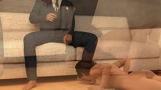 Red Sakura Mansion: Slutty whore receives deepthroat and big cock cumshot