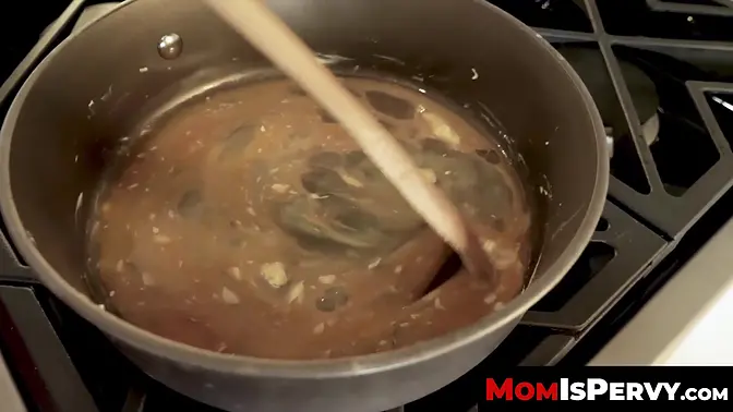 Milf with huge tits Ariella Ferrera sucks her stepson's dick