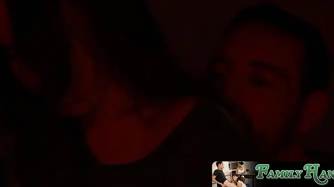 Teen hunk sneaks into girlfriend's bedroom for forbidden late-night fuck