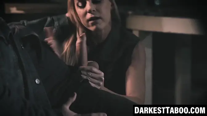 MILF facialized by teen in taboo hardcore cowgirl session