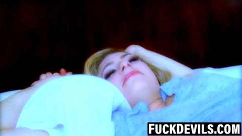 Dahlia screams as black cocks stretch her white pussy