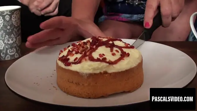 Brit mature submissive takes big cock deepthroat & rides