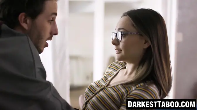 Aften Opal films a forbidden friend after school