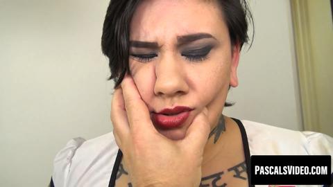 Fat girl Lily Brutal goes on all fours for daddy Pascal White