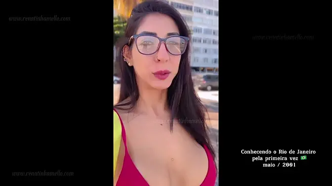 Public amateur big tit girl wows crowd in Rio