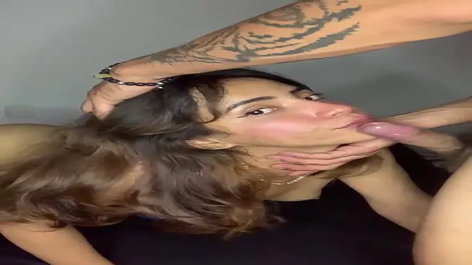 Teen neighbor sucks and rides cock in cowgirl