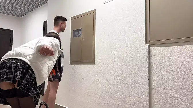 Neighbour's cute wife gives BJ to help out