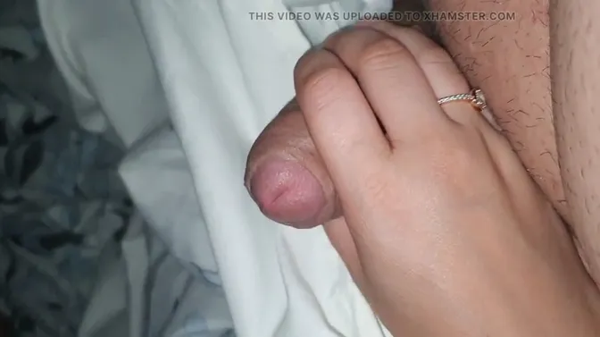 Step mom reveals son's massive cock with a hot hand job