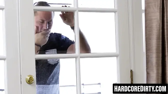 Petite blonde Alex Grey gives deepthroat BJ before taking a pounding