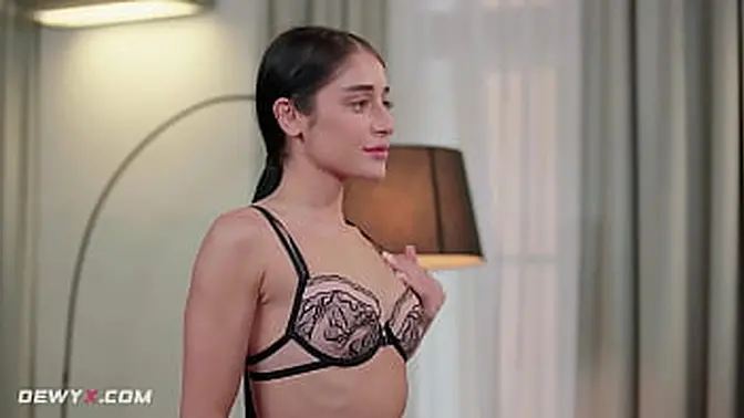 Skinny body girl rides and sucks in reverse cowgirl