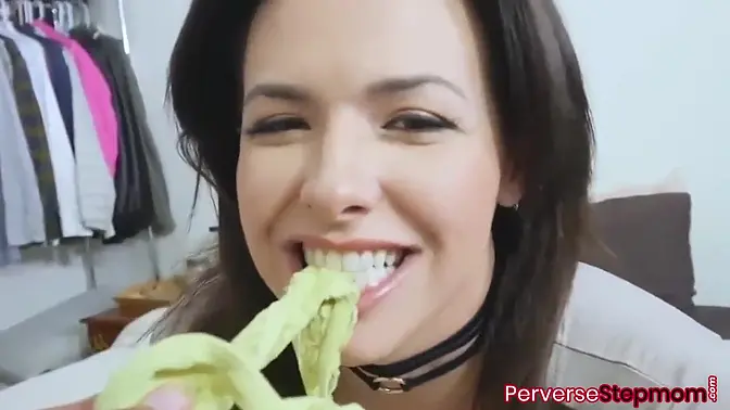 American stepmom with amazing tits and nice ass gets fucked by her stepson