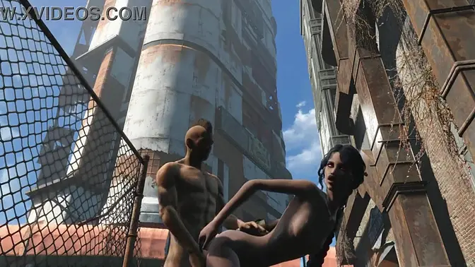 Futa Whore with Long Hair Teases Gamer