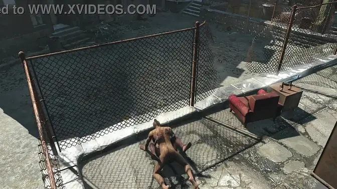 Futa Whore with Long Hair Teases Gamer