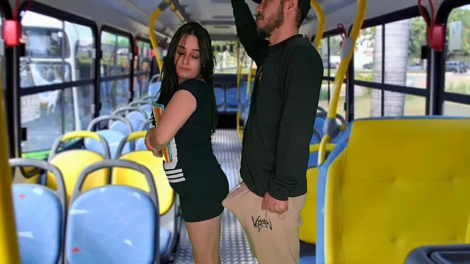 Latina student's bareback ride on the bus