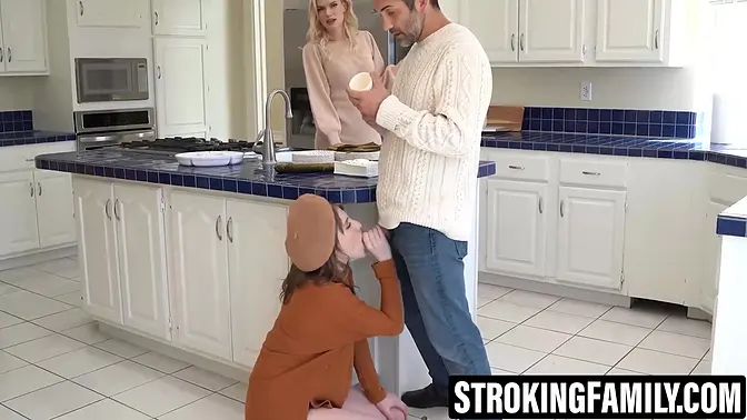 Teen Melody Marks gives deep blowjob and rides cock hard