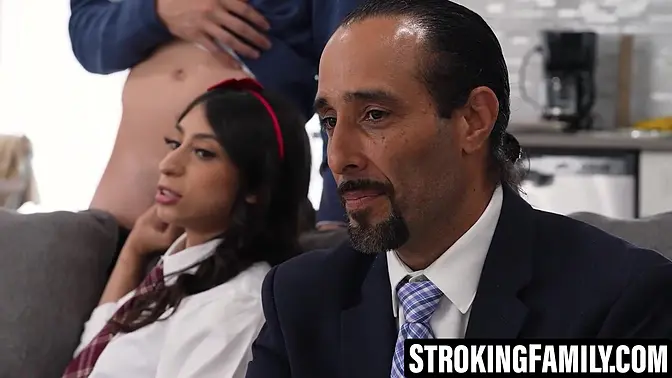 Sona Bella's hairy pussy takes a deepthroat and creampie