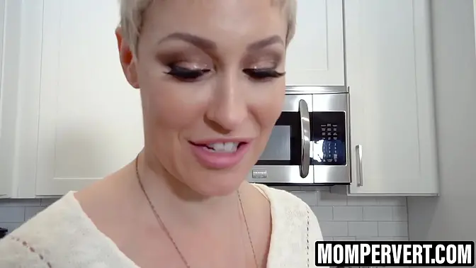 Ryan Keely's kitchen turns into a steaming POV scene