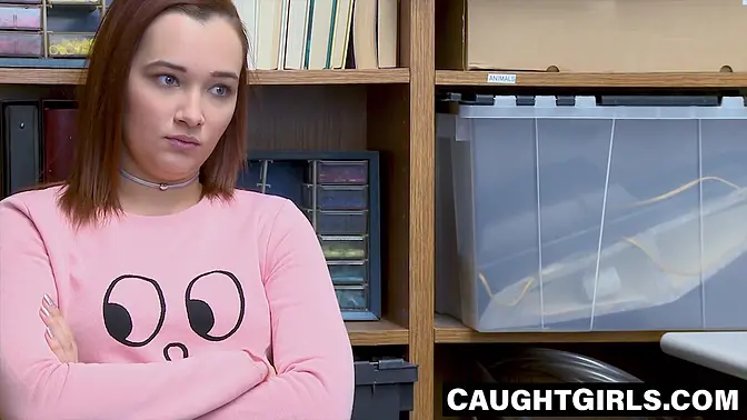 Naughty redhead teen takes big cock in her uniform