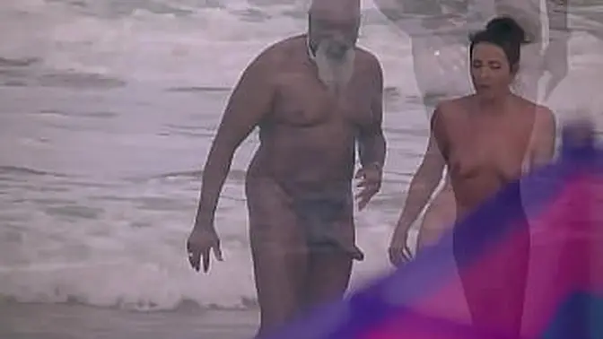 Big Black Cock at Nude Beach