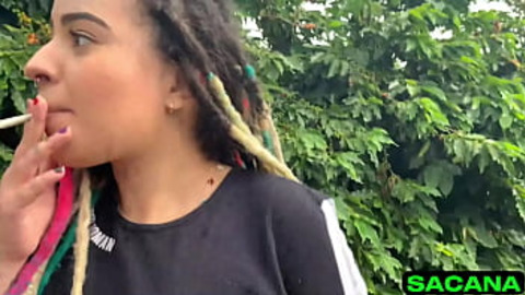 Eating her in the bush