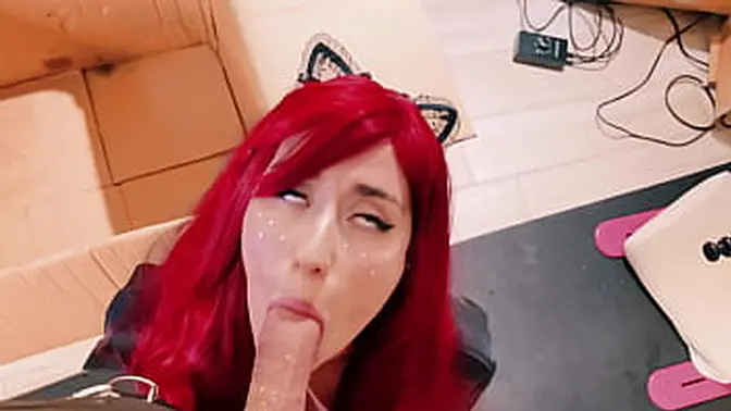 Hot Beauty Babe Seduces Neighbor and Licks His Ass with Her Tongue