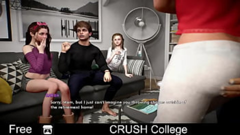 CRUSH College (free game itchio) Visual Novel, Adventure