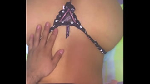Thread to the middle and I put her in doggy style, happy ending