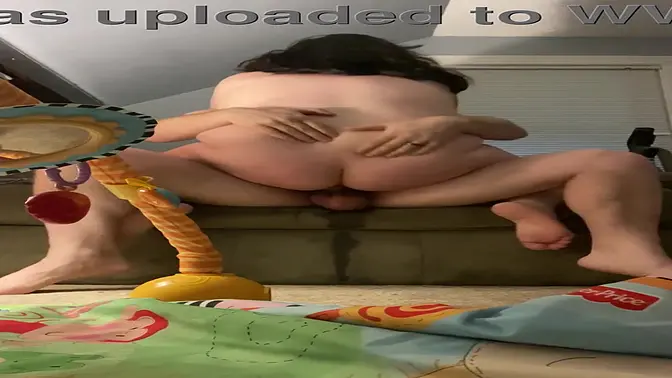 MILF rides and gets messy with dad