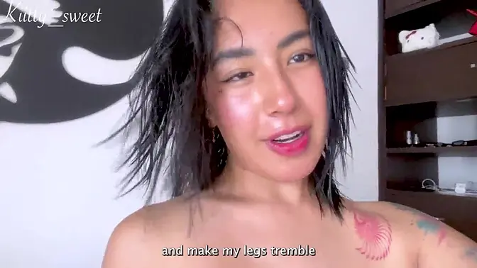 Hot Latina GF moans and cums solo