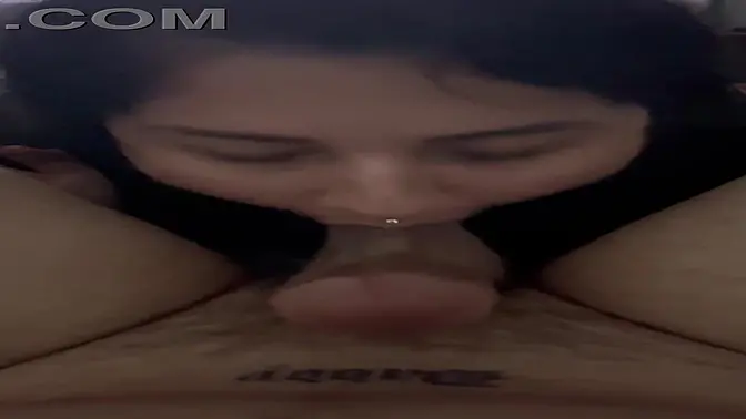 Hot Latina Gives a Quick BJ with Cumshot