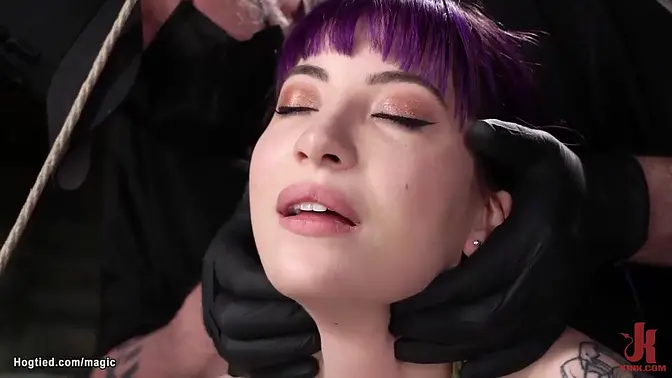 Bound slave Charlotte Sartre takes brutal punishment from The Pope