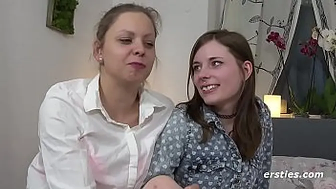 German Lesbians licking and fingering each other's pussy