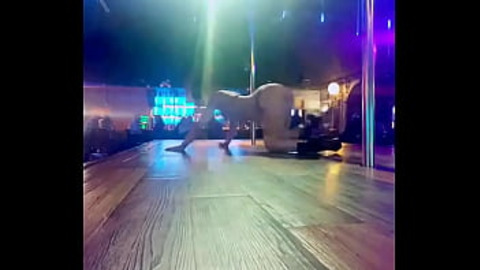 Destiny Mae Swaying Boldly at the Wild Saloon′s Pole