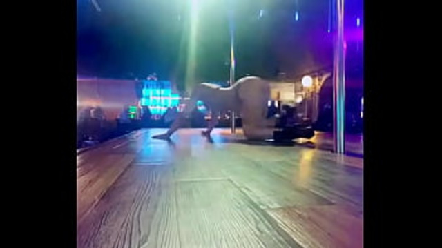 Destiny Mae Swaying Boldly at the Wild Saloon′s Pole