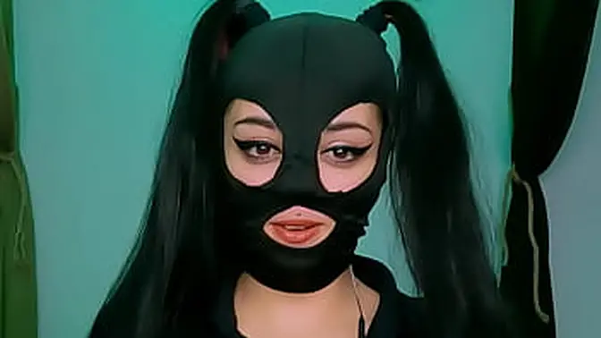 Amateur couple laughs at girl's big clit and beauty gape fart